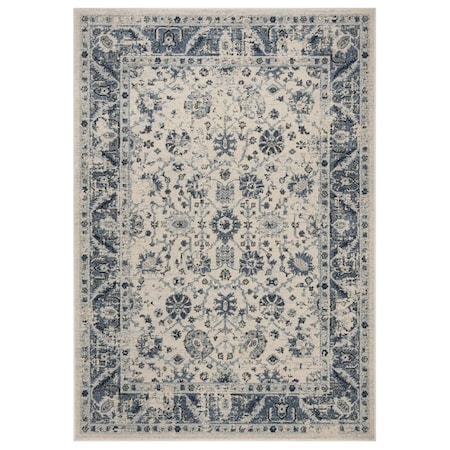 Safavieh 6 x 9 ft. Charleston Power Loomed Rectangle Area Rug Ivory & Blue CHL413A-6